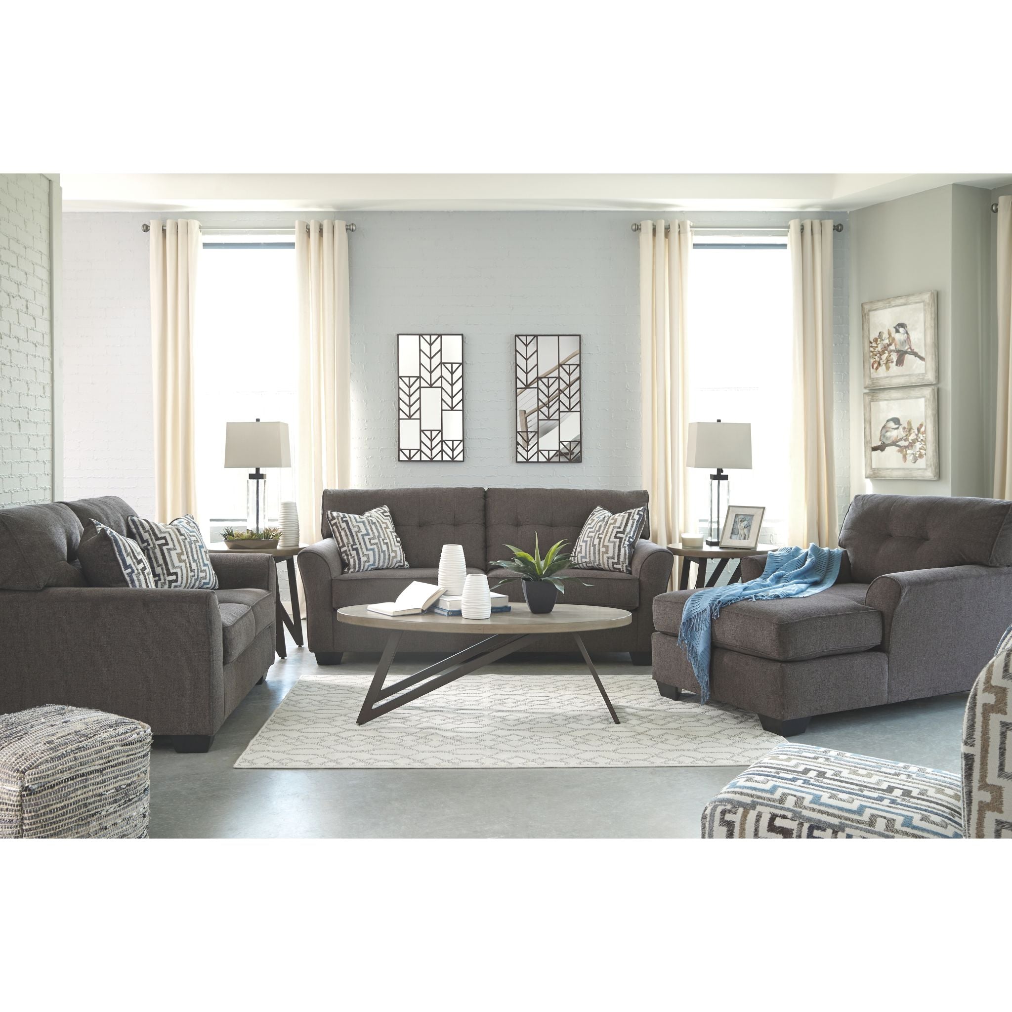 Alsen Full Size Convertible Sofa Bed with Granite Finish – Perfect for Small Apartments, Guest Rooms & Home Offices