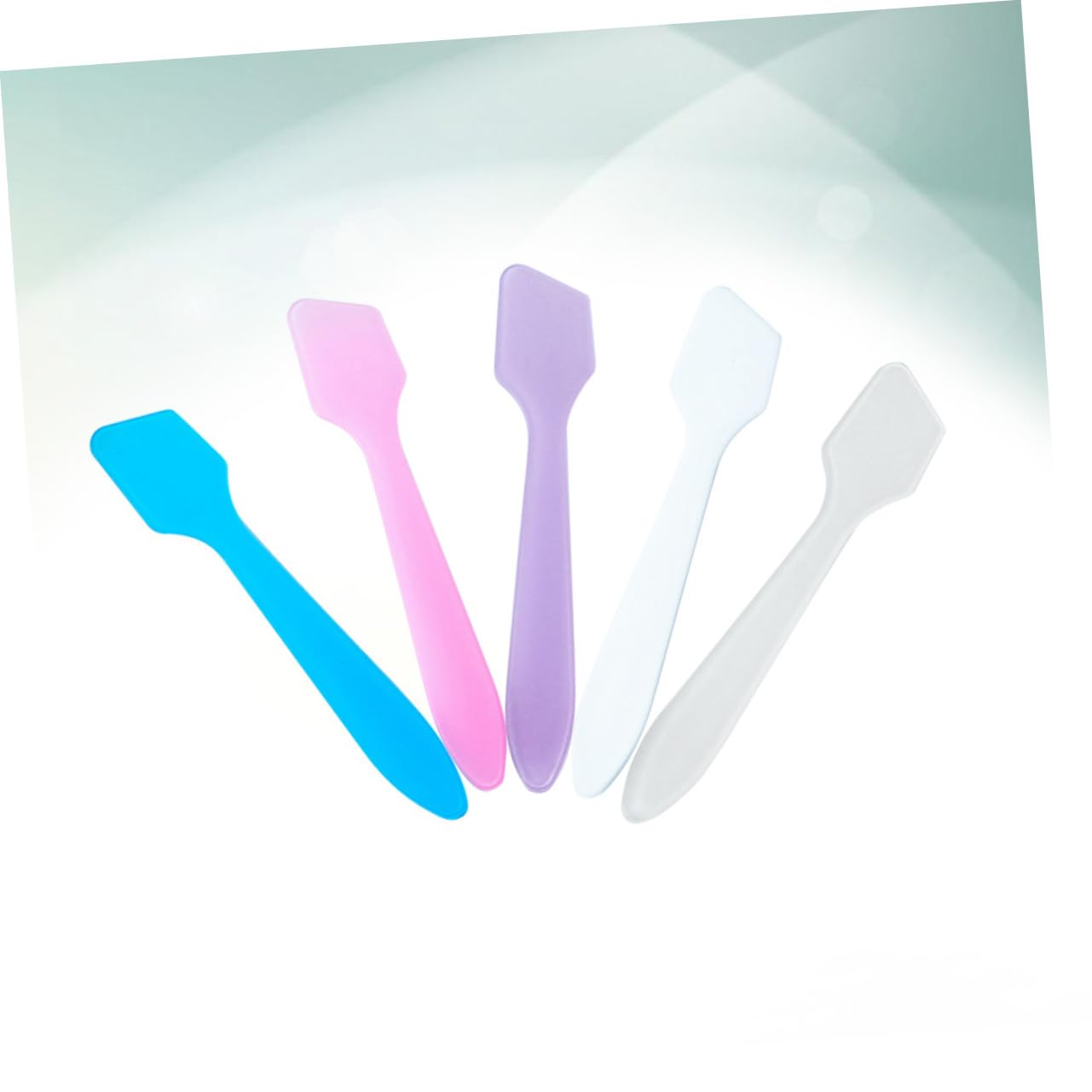 **Portable Cosmetic Spatula Set - 10pcs Face Mask & Makeup Spatula Tools for Skincare, Foundation, Cream Application - Perfect for DIY Beauty, Salon & Travel Use**
