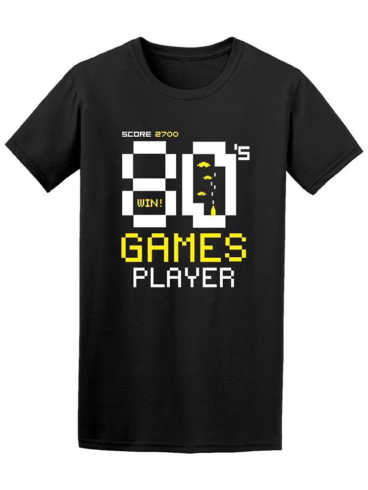 Pixel 80'S Retro Vintage Video Games T-Shirt for Men - Black | Casual Gaming & Retro Style Apparel