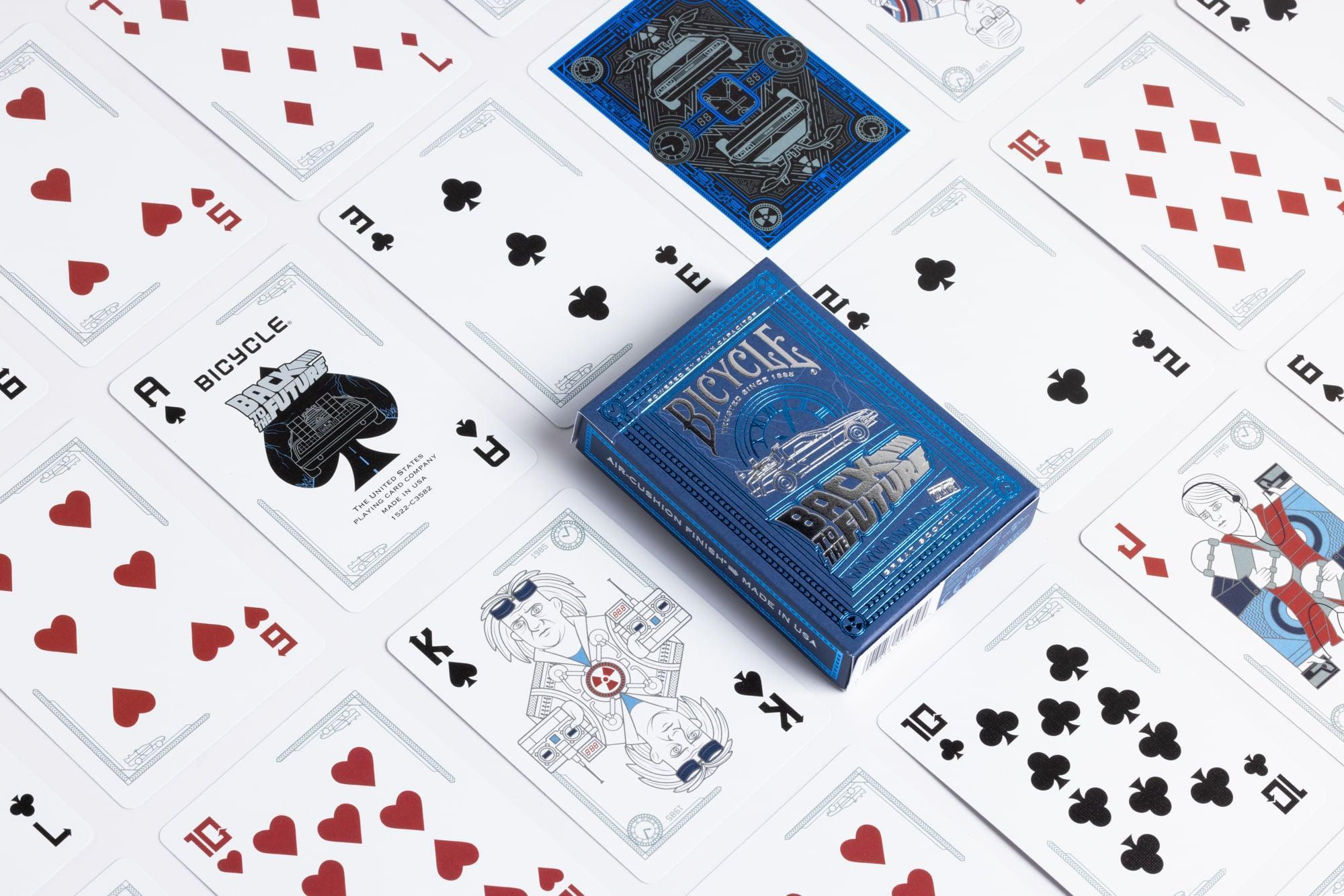 Back to the Future Themed Bicycle Playing Cards - 80s Nostalgia Deck for Magic Tricks, Poker Games & Movie Night Fun