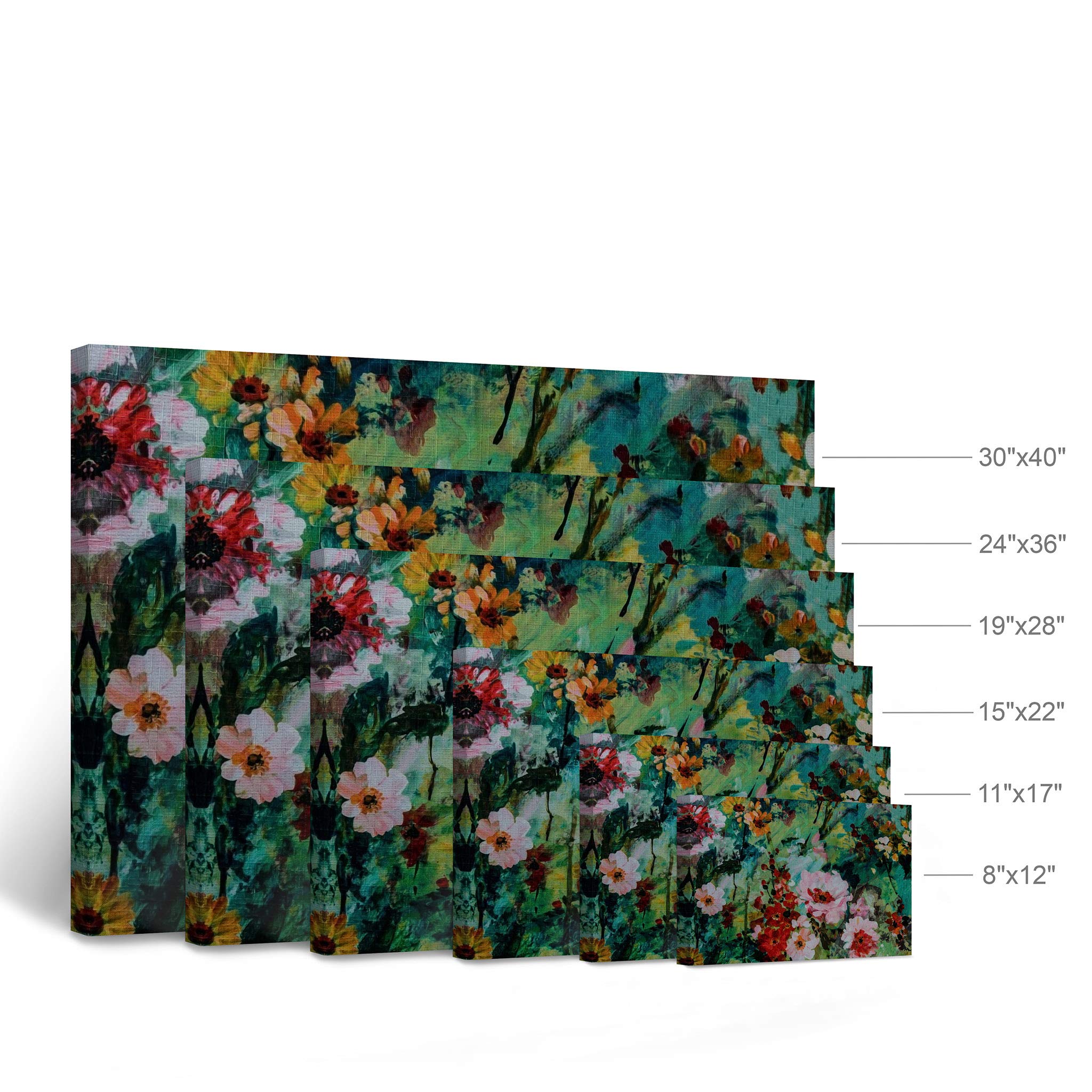 Claude Monet Flowers Canvas Wall Art - Famous Oil Painting Reproduction, Modern Home Decor, Ready to Hang 30x40 - Perfect for Living Room, Bedroom & Office Decor | Made in USA