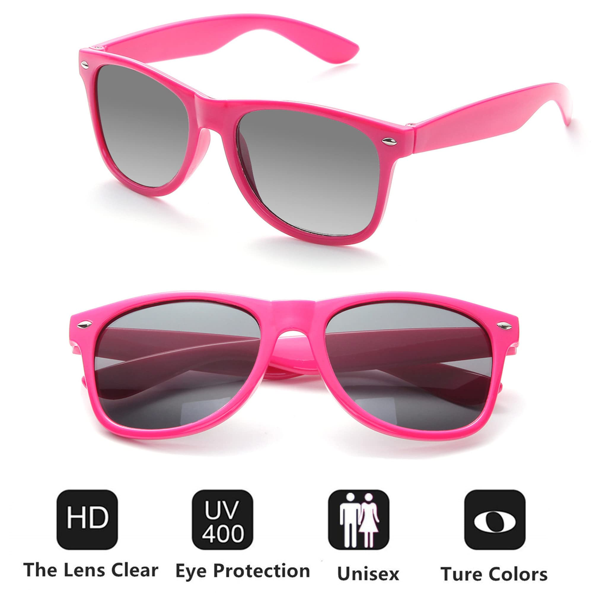 Bulk 80s Style Party Sunglasses for Adults - Retro Shades for Costume Parties & Events (8/10/20/30 Pack) - Perfect for Themed Parties, Halloween, and Prom Night