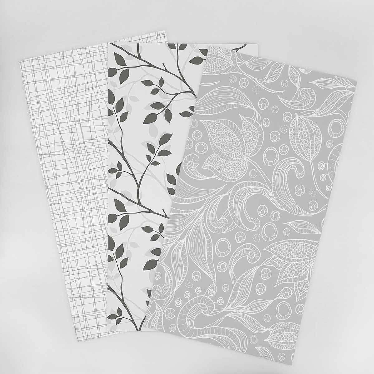 Black and White Bathroom Wallpaper Sample - Waterproof Peel & Stick Wallpaper for Bathrooms, Gray & Neutral Tones (Style 001) - Perfect for Modern Home Decor, Powder Rooms & DIY Bathroom Makeovers