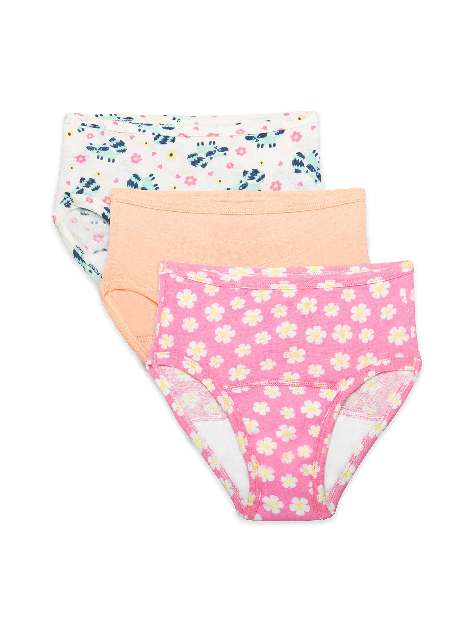 Fruit Of The Loom Baby Girls Cotton Briefs - Assorted Colors & Prints - 18 Months (US Size) - Soft Underwear for Toddler Playtime & Daycare