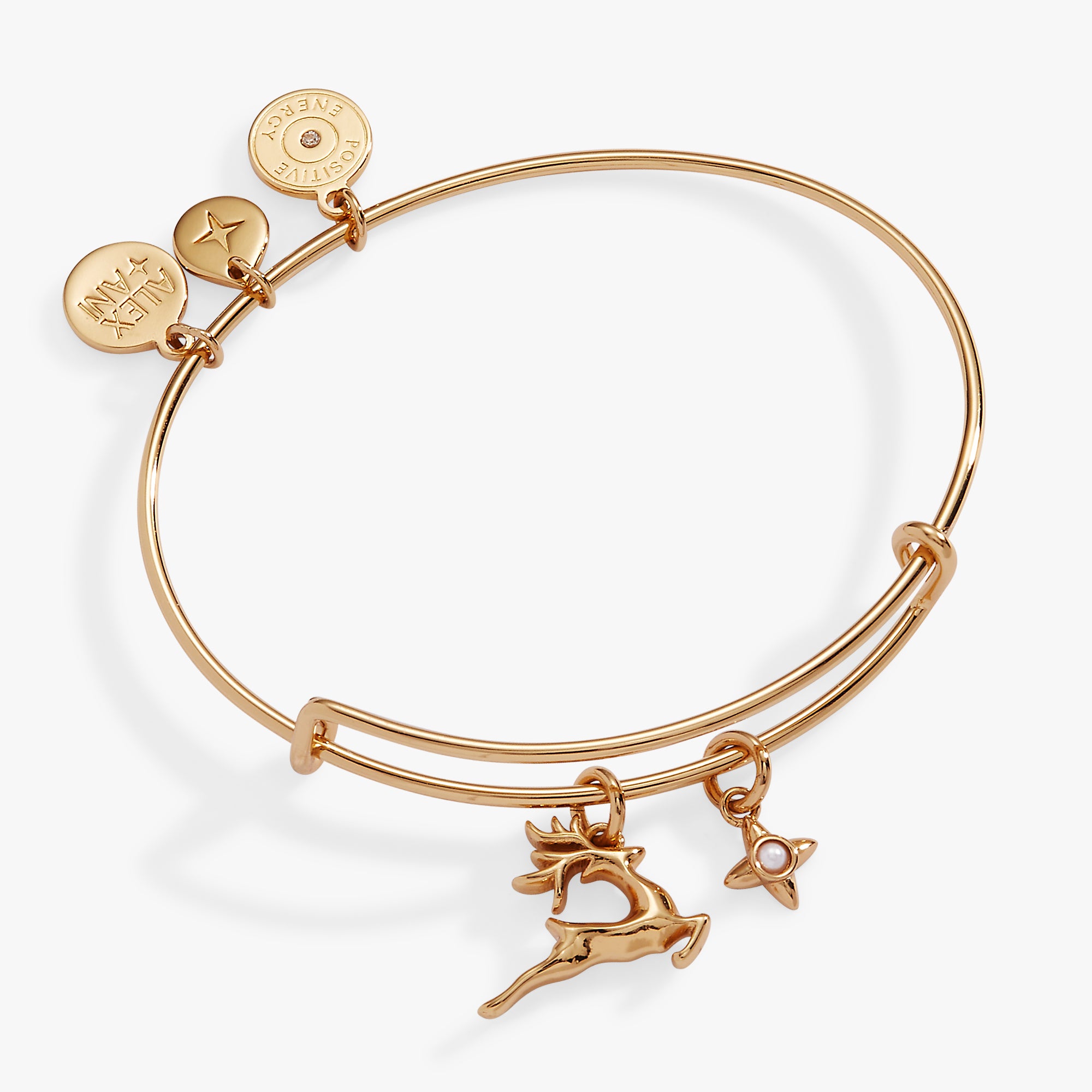 Festive Reindeer Charm Bracelet for Women - Christmas Holiday Jewelry Gift for Parties & Celebrations
