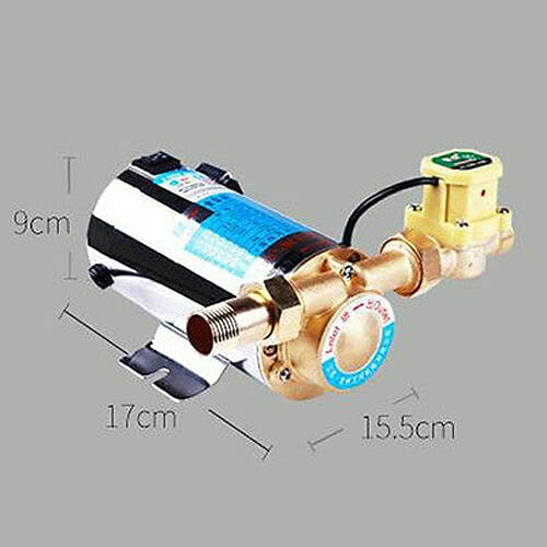 ELEOPTION 100W Stainless Steel Solar Water Heater Booster Pump - Automatic Pressure Pump for Home, RV & Off-Grid Living | Energy Efficient Water Circulation System