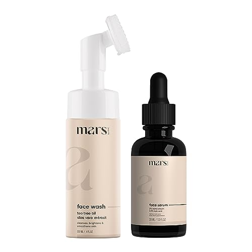 GHC Tea Skin Care Kit - Tree Foaming Face Wash 120ml & Alpha Arbutin Serum 30ml for Pigmentation, Dark Spots, Acne Control & Hydration | Deep Cleansing, UV Protection, Scar Healing with Hyaluronic Acid & Aloe Vera | Reduces Wrinkles, Dryness & Dullness - Perfect for Daily Skincare Routine & All Skin Types