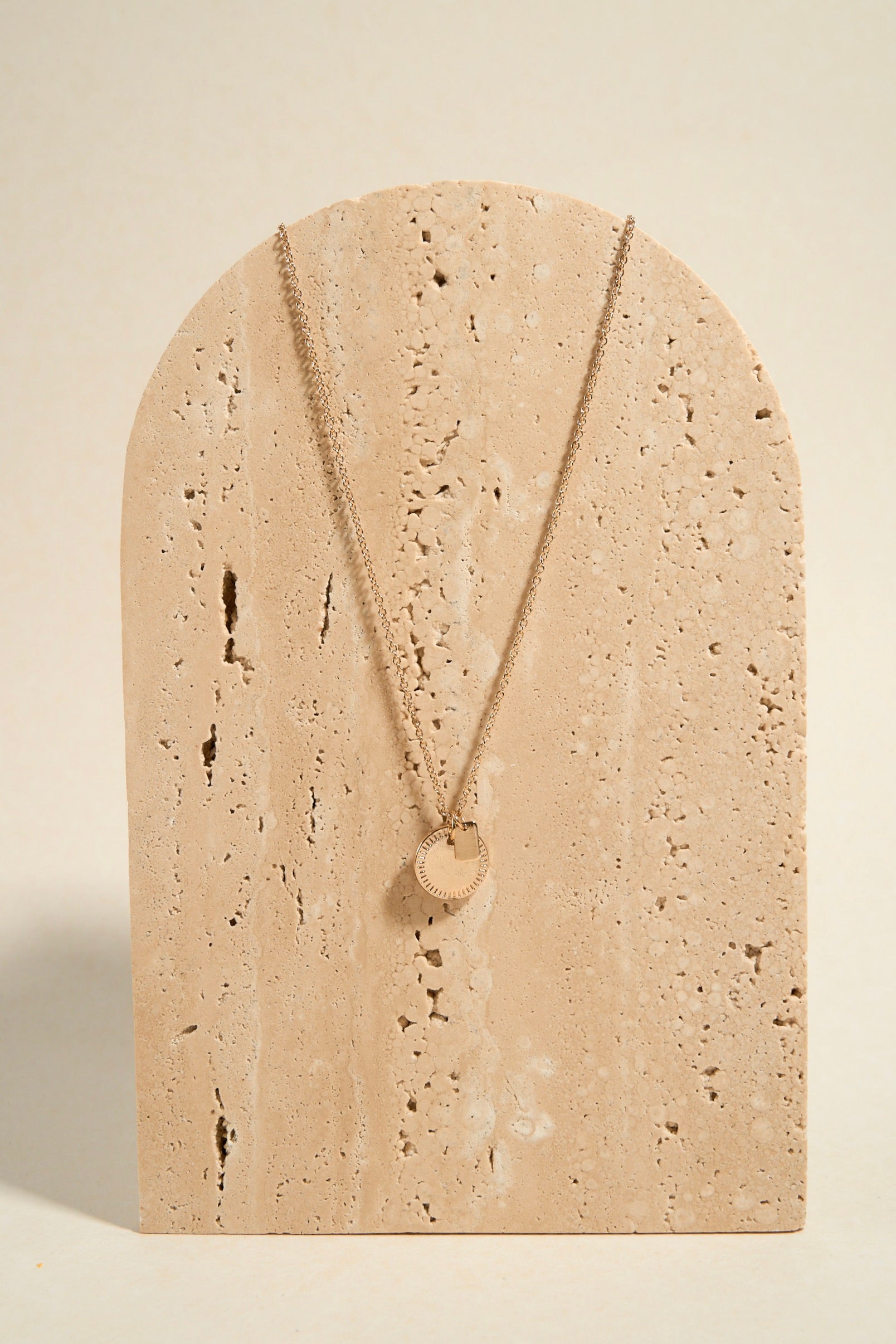 18K Gold Double EOL Pendant Necklace for Women - Elegant Layered Chain Jewelry Gift for Birthday, Anniversary & Valentine's Day