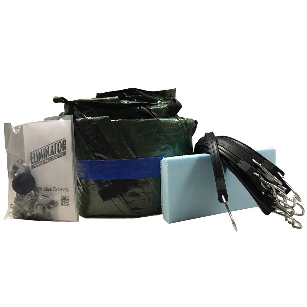 12-Foot Round Above Ground Pool Winter Cover - Heavy Duty, UV Resistant, Snow & Wind Protection - Perfect for Winterizing and Protecting Your Pool from Debris