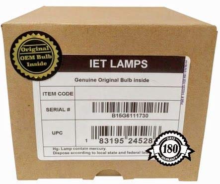 Original OEM Replacement Lamp for BenQ W500 Projector - Genuine Ushio Bulb - Home Theater, Office Presentations & Classroom Projector Light Source