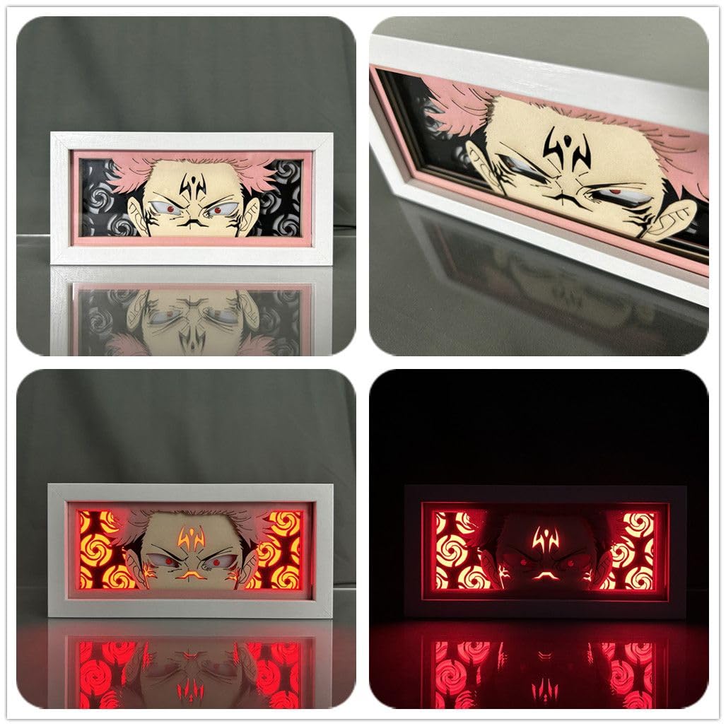 Ryomen Sukuna Anime LED Night Light - Cute Desk Lamp for Bedroom Decor, Birthday Gift for Anime Fans | Perfect for Gaming Room, Dorm, or Themed Party Lighting