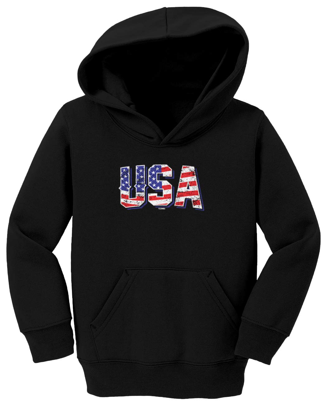 USA Flag Inside - Patriotic Fleece Hoodie for Toddlers & Kids | Cozy Winter Wear & Outdoor Activities