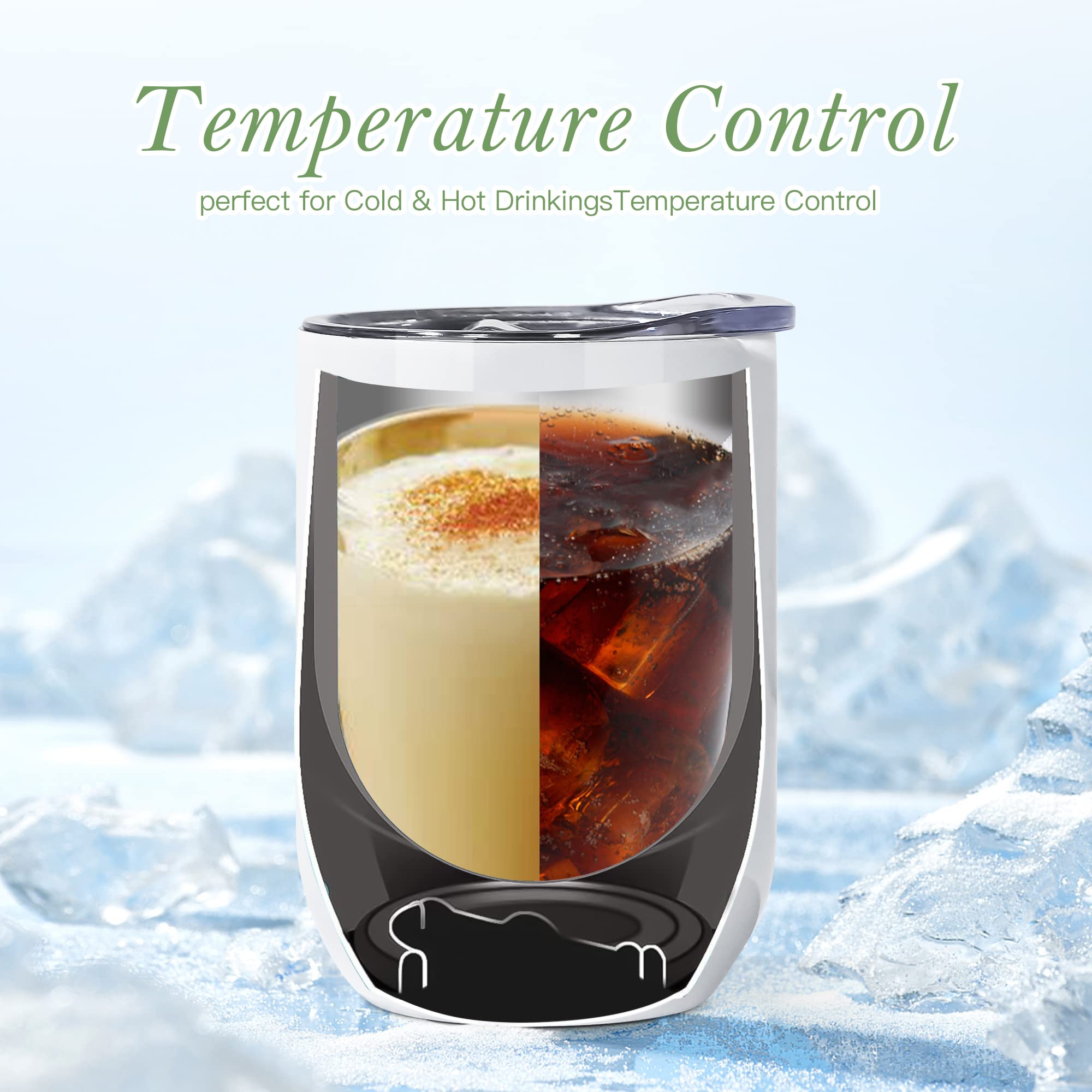 50-Pack AGH 12oz Stainless Steel Sublimation Wine Tumblers with Lids - Insulated Stemless Wine Glasses for Women, Perfect for Parties, Weddings & Personalized Gifts