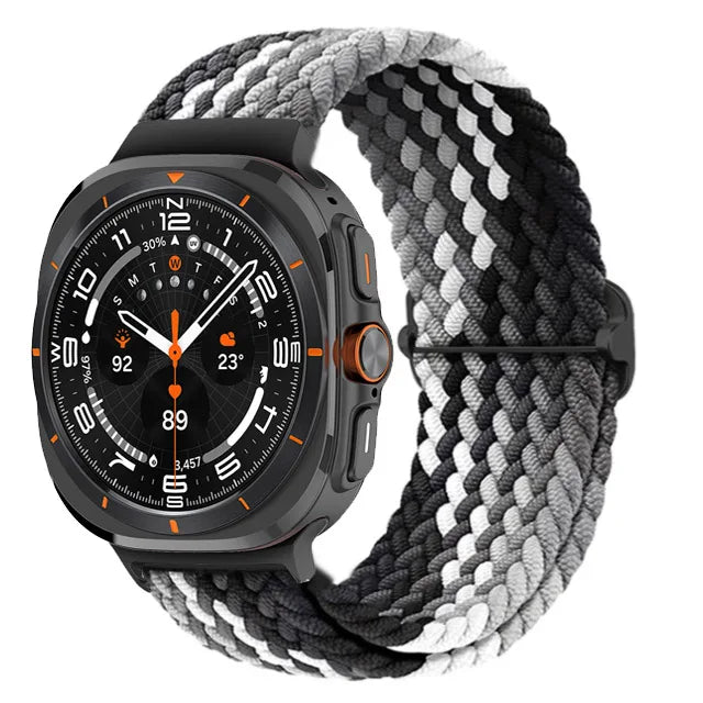 Premium Braided Nylon Loop Strap for Samsung Galaxy Watch Ultra - Durable, Comfortable & Adjustable for Sports, Workouts & Everyday Wear