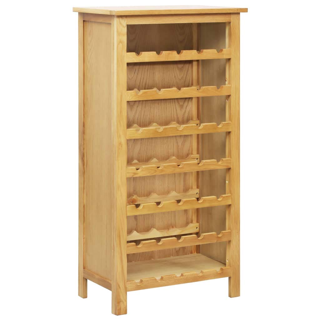 Premium Wooden Wine Rack Stand - 35 Bottle Capacity Freestanding Wine Holder & Display Shelf | Solid Wood Wine Cabinet & Sideboard for Kitchen, Dining Room, Bar | 22x12.6x43.3 Inches | Perfect for Home Entertaining & Wine Storage Organization