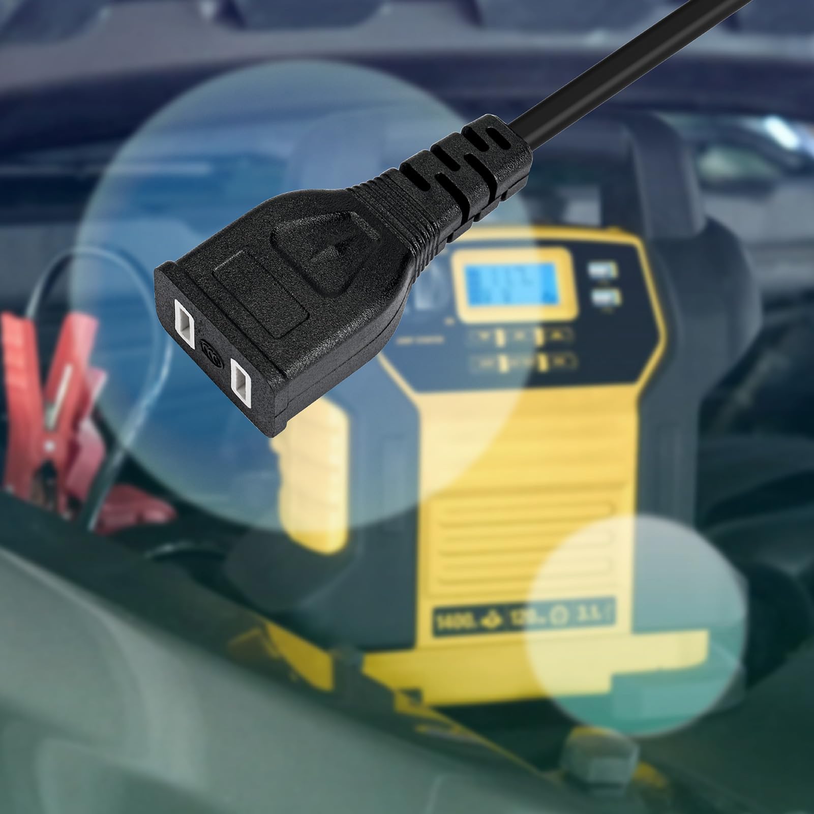 ANTOBLE 12V Power Cord for DeWalt DXAEJ14 1400A Car Jump Starter & DXAEPS2 Power Station - AC Wall Charger Adapter Cable for Portable Battery Chargers - Perfect for Emergency Roadside Assistance & Home Power Backup