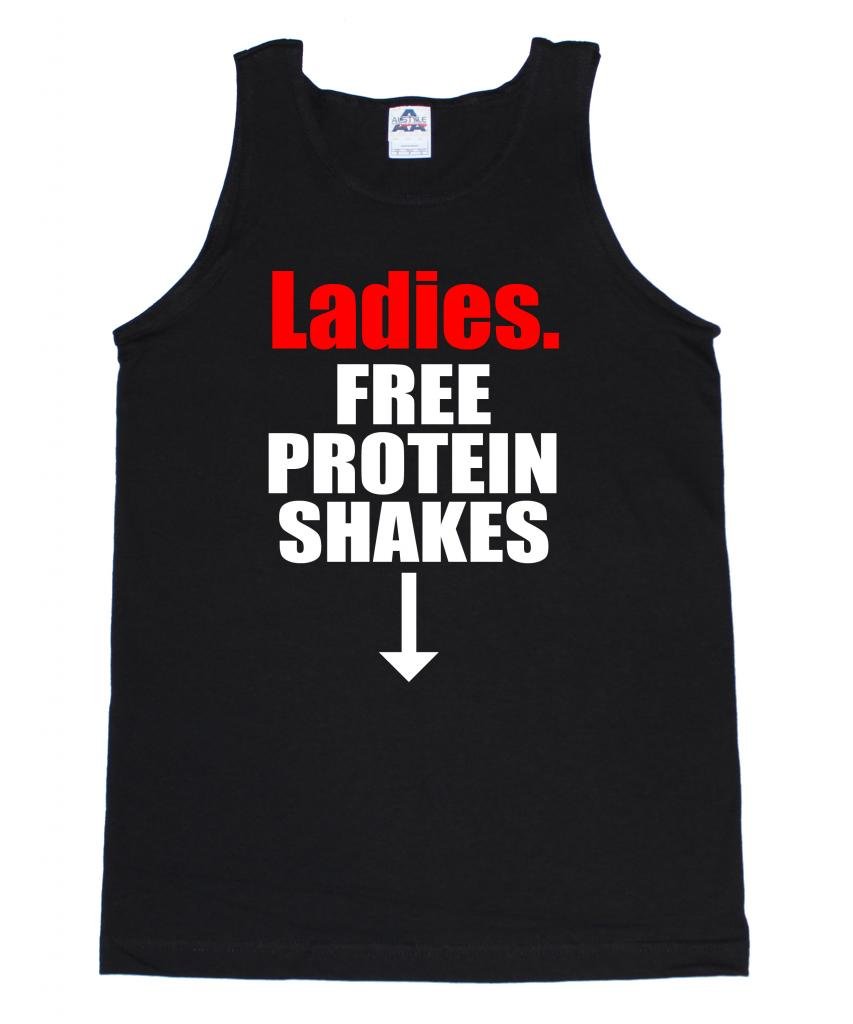 FTD Apparel Funny Motivational Tank Top for Men & Women - Gym Workout Protein Shake Design - Perfect for Fitness Enthusiasts & Gym Lovers