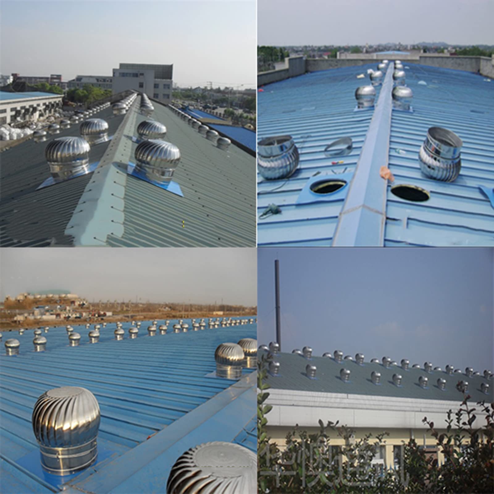 Stainless Steel Chimney Spinner, Rotating Chimney Cover, Turbine Ventilator - Energy Saving Downdraft Prevention with Swivel Cap Ventilation - Perfect for Fireplaces, Roof Vents, and Home Ventilation Systems
