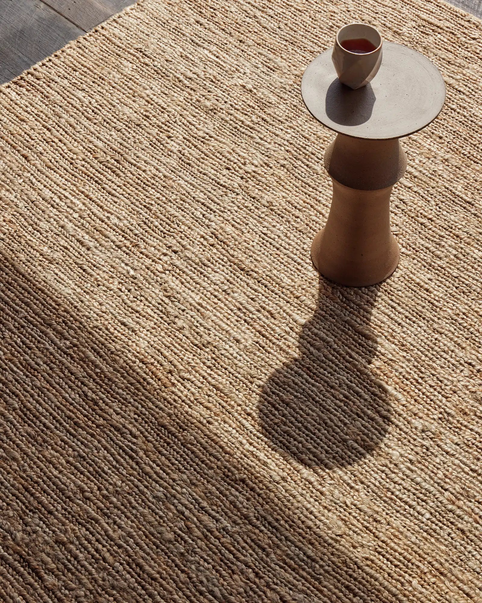 Premium Suffolk Rug Natural Jute Fiber - Eco-Friendly Handwoven Area Rug for Living Room, Bedroom, and Home Decor