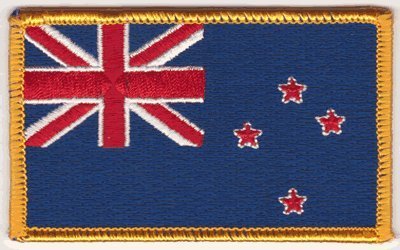 Premium New Zealand Iron-on Embroidered Patch - Customizable DIY Sew-on Badge for Jackets, Hats, Bags & Denim - Perfect for Clothing Repair, Personalization & Fashion Accessories
