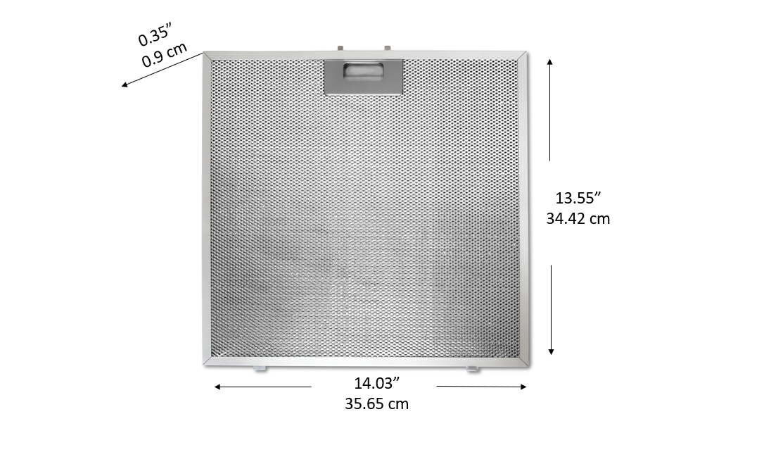 30 Inch Under Cabinet Range Hood Filter - Stainless Steel Grease Filter for Kitchen Ventilation (Ideal for Home, Restaurant & Commercial Use)