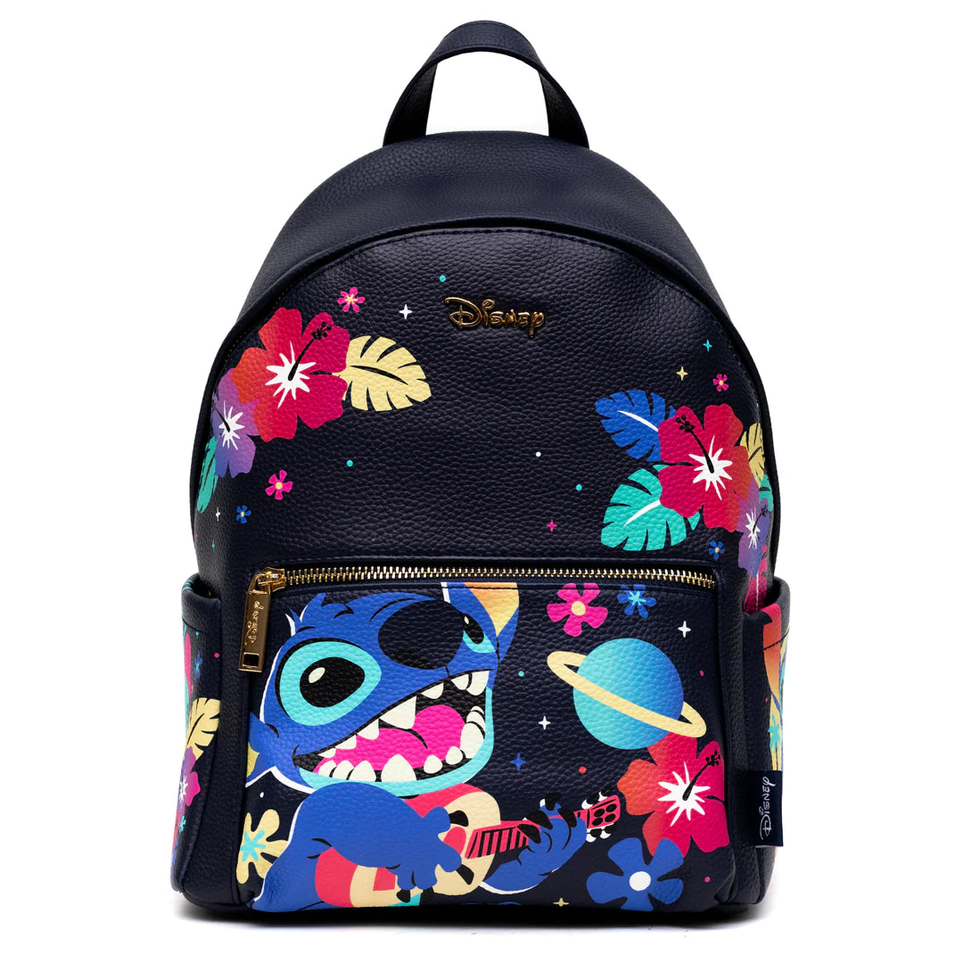 WondaPop Stitch Mini Backpack for Women & Teens - Cute Disney Lilo & Stitch Character Small Backpack - Perfect for School, Travel, Cosplay & Disney Theme Parks