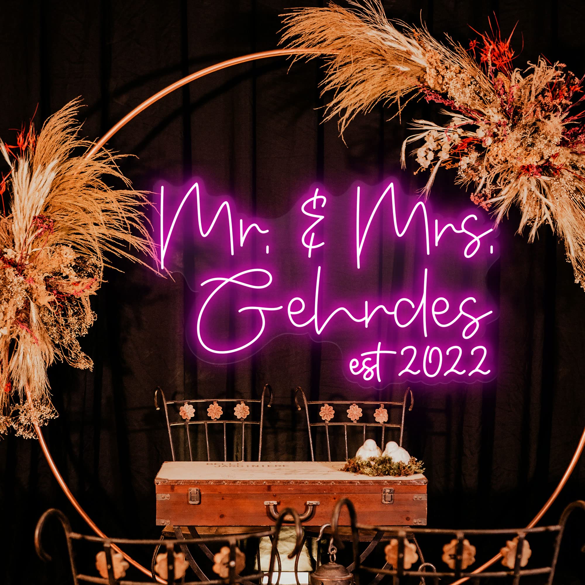 Custom LED Neon Sign - Personalized Name & Logo Neon Light for Wedding, Birthday Party, Home, Bedroom, Living Room, Game Room & Bar Decor - Wall Art Neon Signs for Mother's Day Gifts - Perfect for Romantic Proposals, Anniversary Celebrations & Business Branding