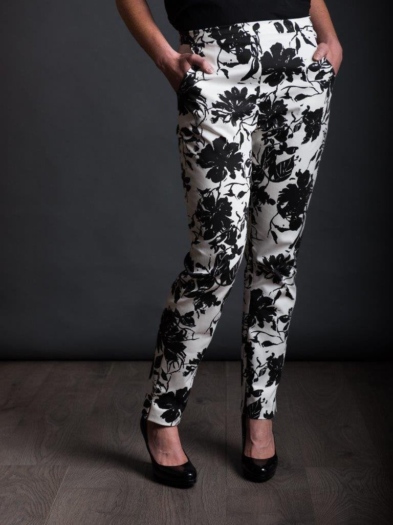 The Avid Seamstress City Trousers - Women's High Waist Slim Fit Dress Pants for Office & Business Casual Wear