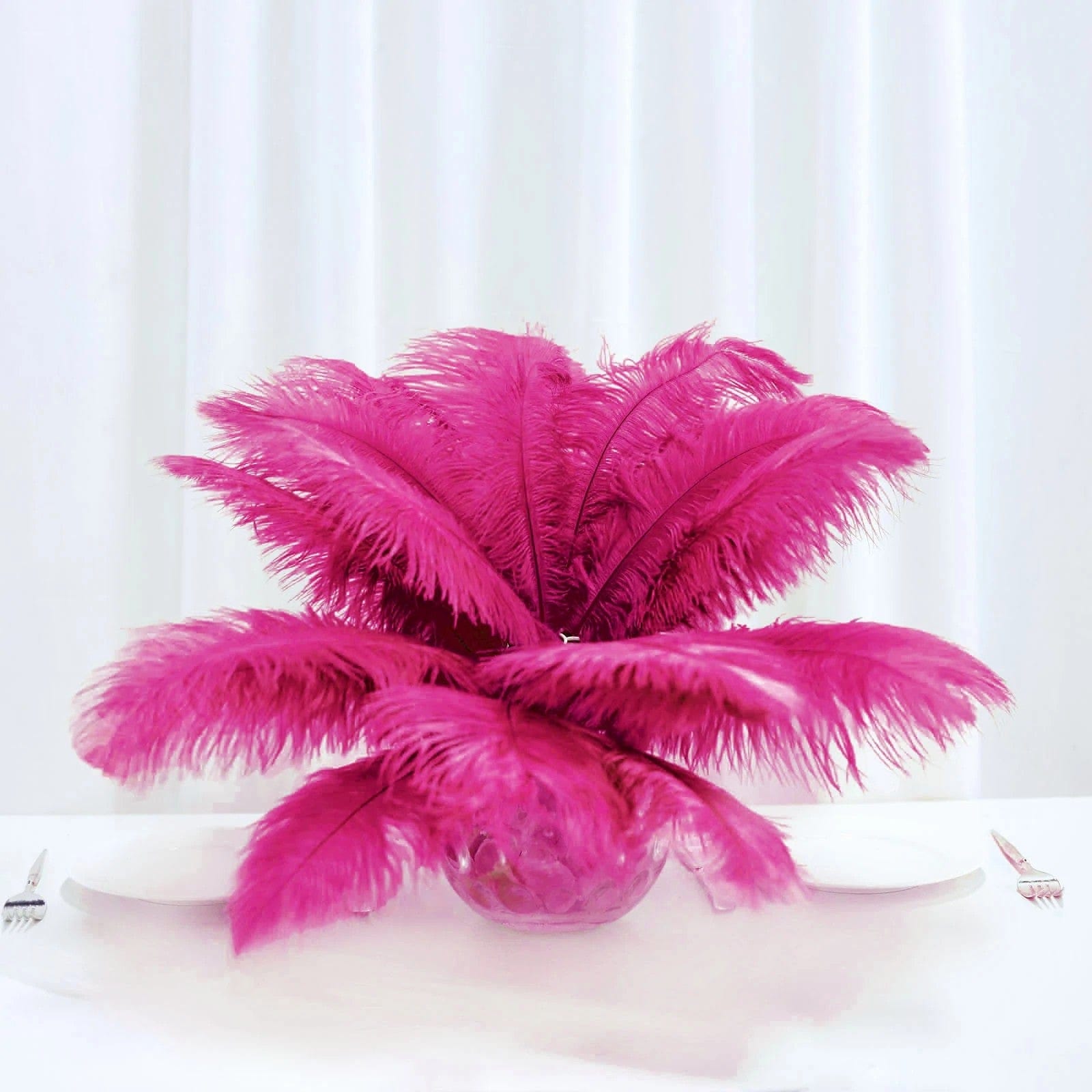 12 Pcs 10-15 Inch Genuine Ostrich Feathers for DIY Crafts, Wedding Decorations, and Costume Accessories