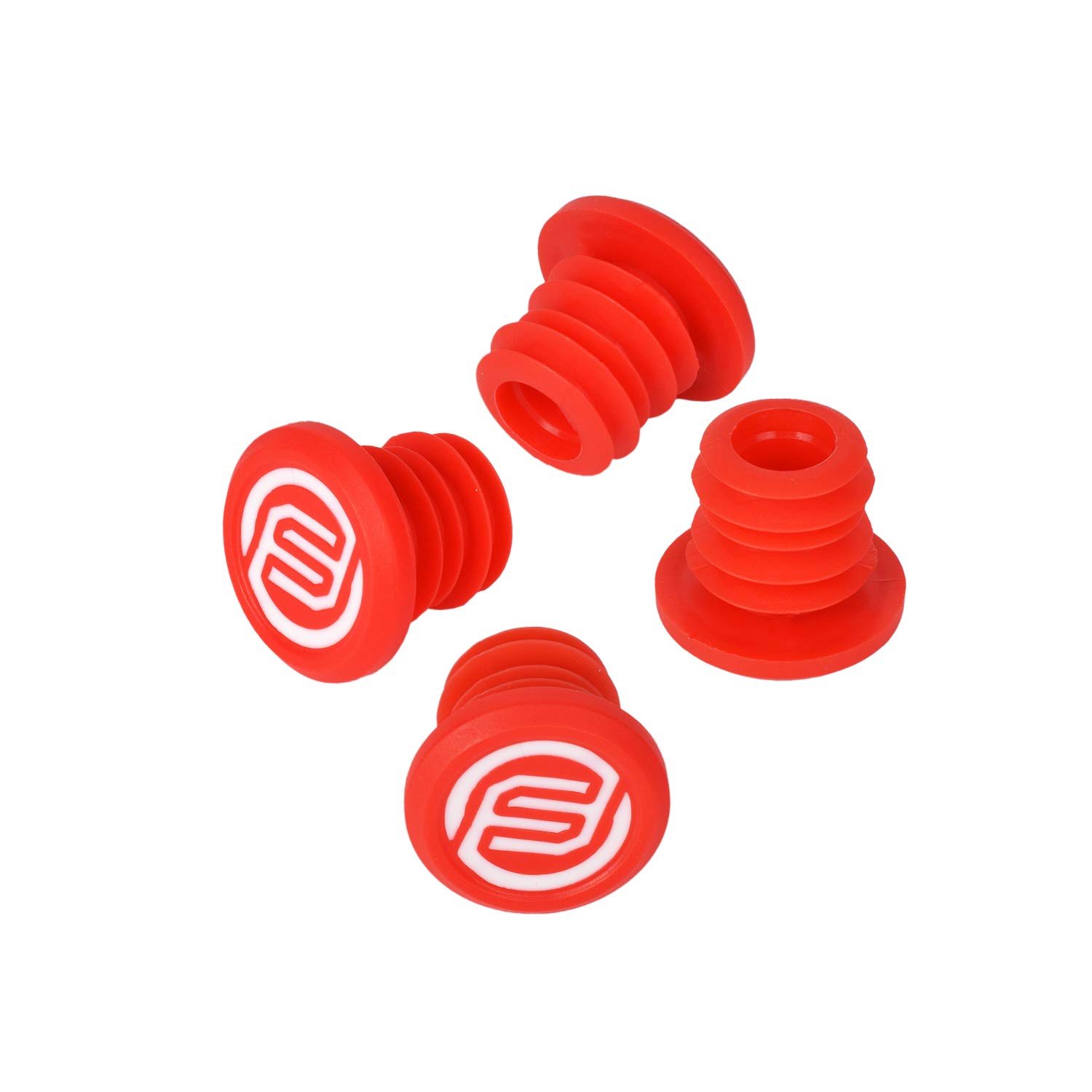 Mountain Bike Bar End Plugs 4-Pack - Handlebar Caps for Cycling Safety