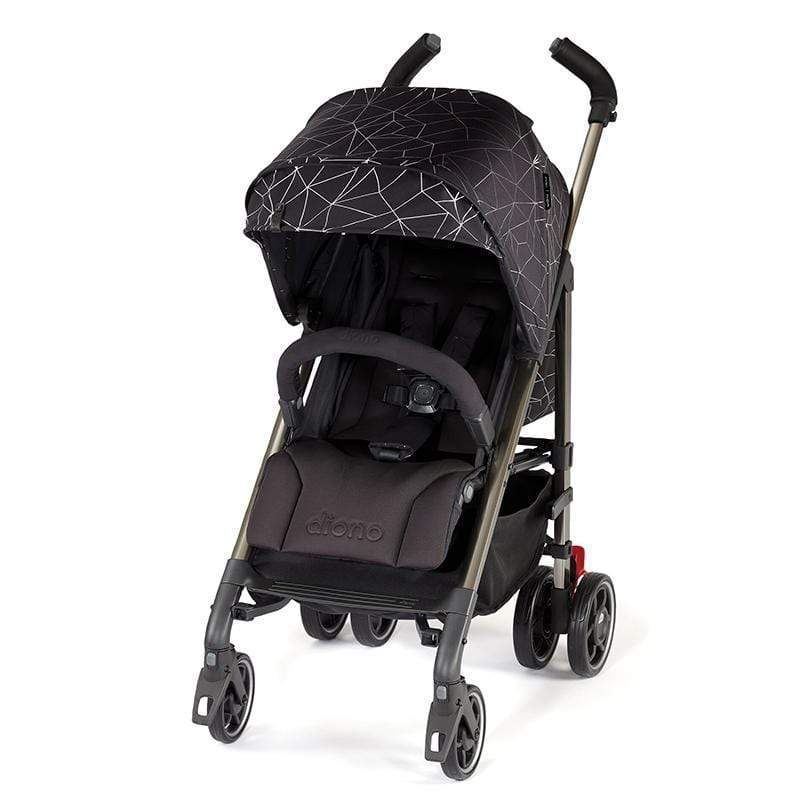 Diono Flexa Lightweight Compact Stroller for Travel - Easy Fold, Adjustable Canopy, All-Terrain Wheels - Perfect for Airports, Shopping, and Daily Walks