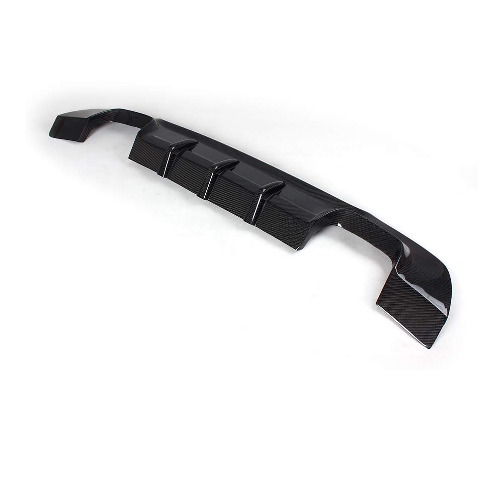 IKON MOTORSPORTS Carbon Fiber Rear Diffuser for 2007-2013 BMW E92 E93 3 Series Coupe & Convertible - DD Style Rear Bumper Lip Spoiler Wing - Perfect for Street Racing & Car Shows