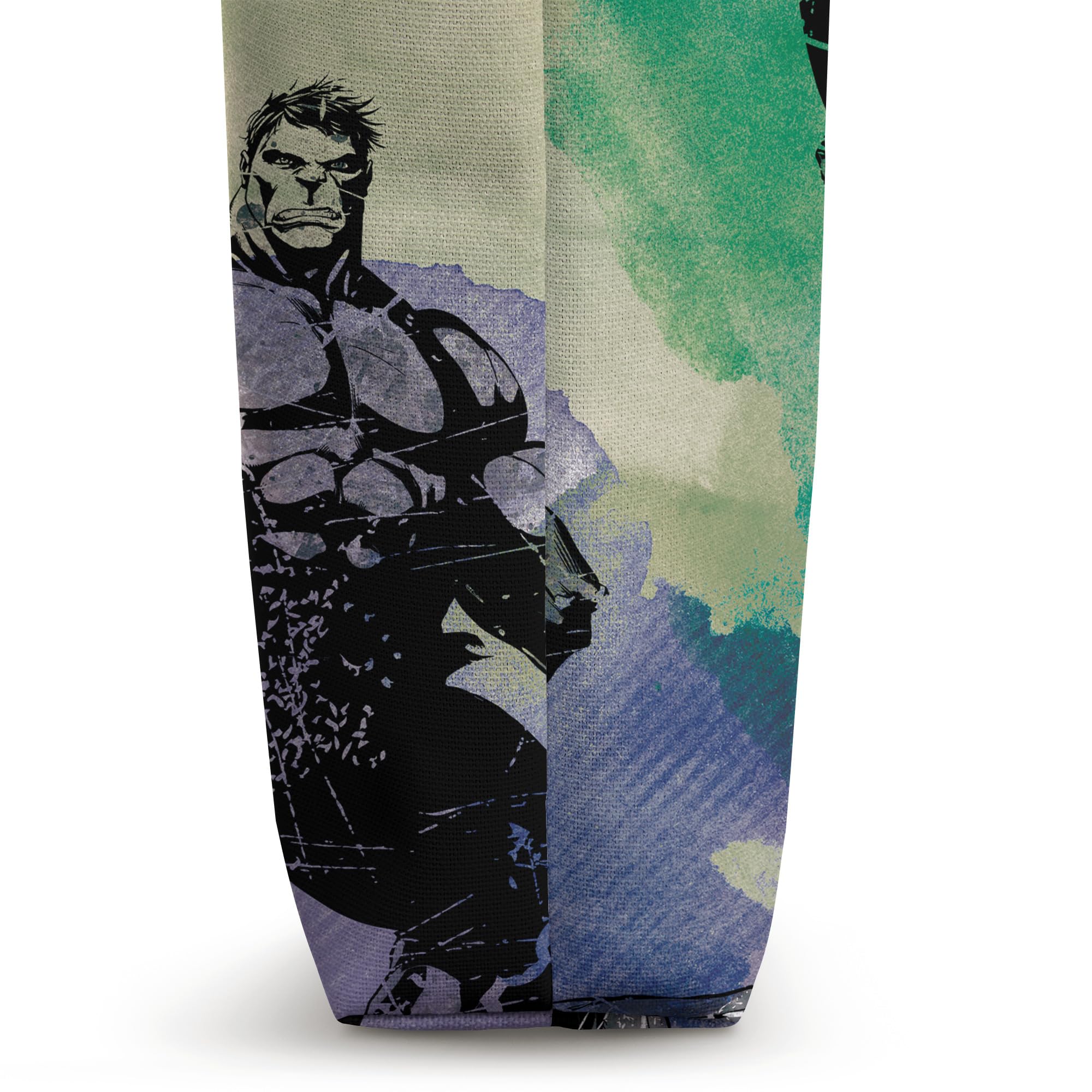 Marvel The Incredible Hulk Bruce Banner Green Watercolor Tote Bag - Eco-Friendly Canvas Shopping Bag for Comic Fans, Gifts & Daily Use - Perfect for Groceries, Beach, Work & School