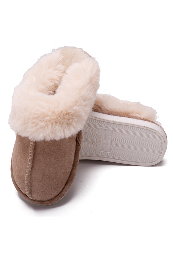 Cozy Plush Cotton Slippers for Women & Men - Soft Indoor House Shoes with Non-Slip Sole - Perfect for Winter, Home, Office and Hotel Use