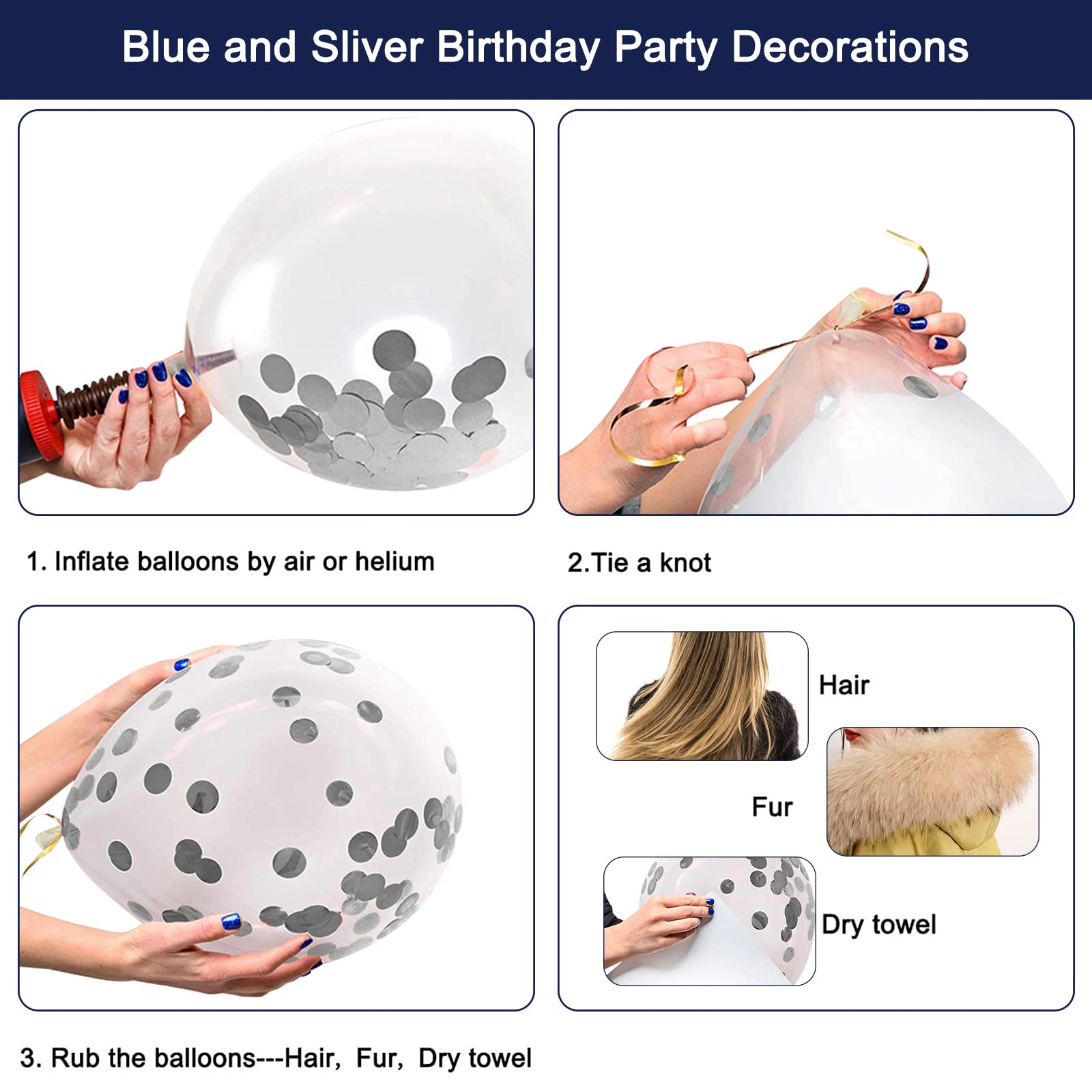 **Happy 15th Birthday Decorations Kit for Boys & Girls - Navy Blue Backdrop, Tablecloth, Balloon Garland - Perfect for Teen Birthday Parties, Sweet 16 Prep, and Milestone Celebrations**