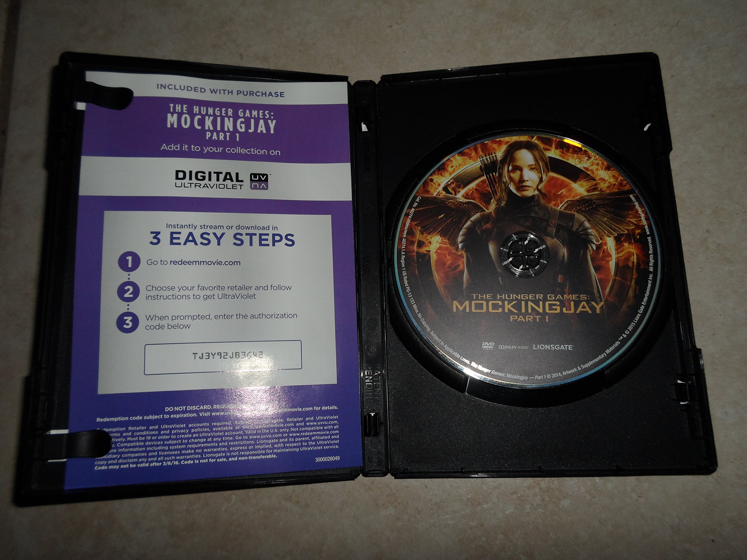 The Hunger Games: Mockingjay Part 1 DVD | Action Adventure Movie | Perfect for Movie Nights & Gifts