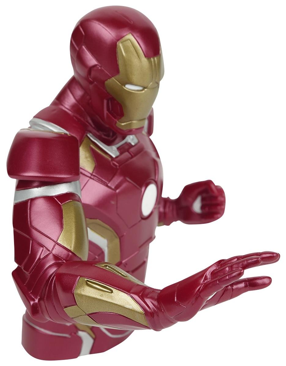Avengers: Age of Ultron Iron Man Light-Up Bust Bank - Collectible Marvel Superhero Coin Bank with LED Light Effects | Perfect for Marvel Fans, Home Decor, and Gift Giving
