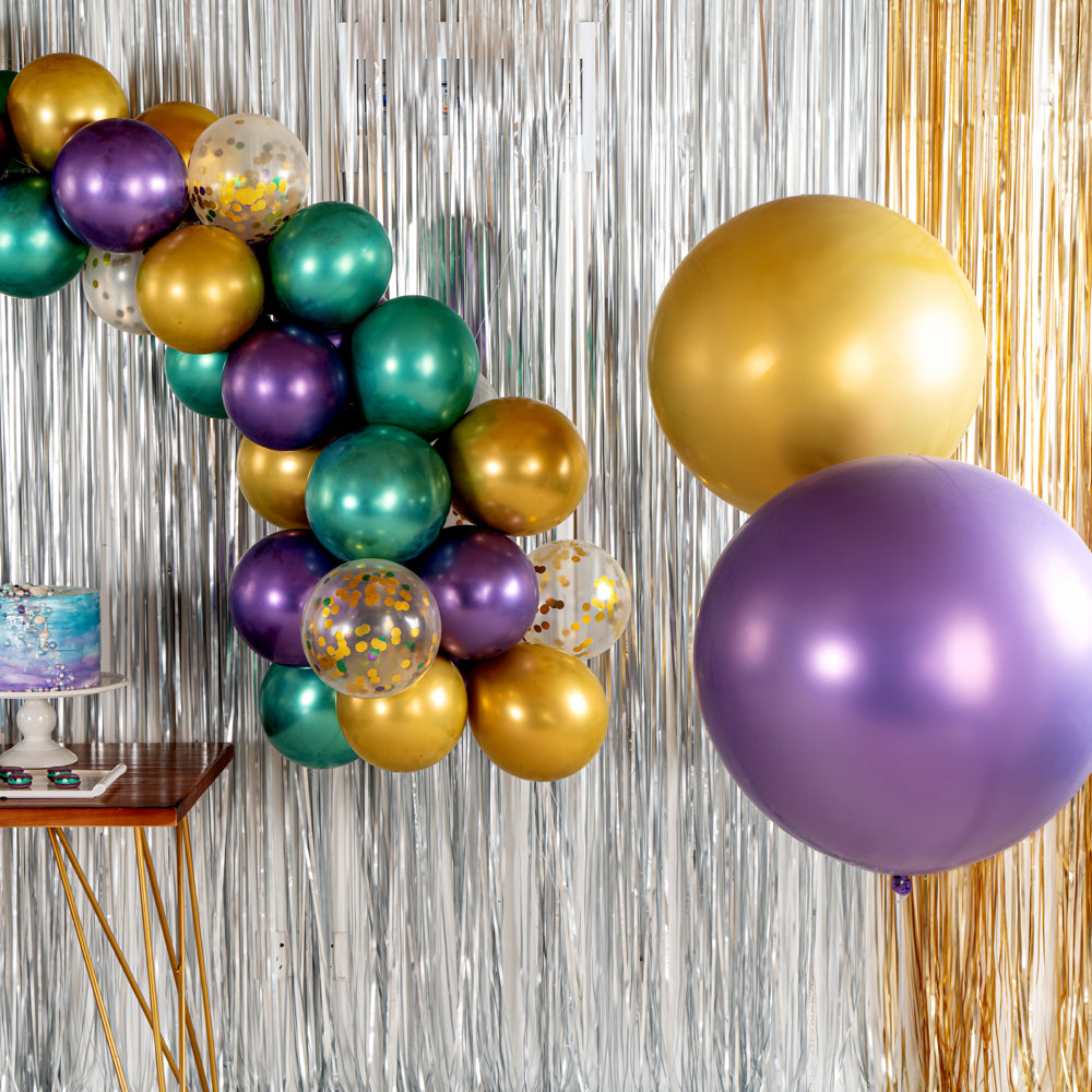 Balloonify Metallic Purple Latex Balloons - 36 Inch, Pack of 10 | Perfect for Birthday Parties, Baby Showers & Wedding Decorations