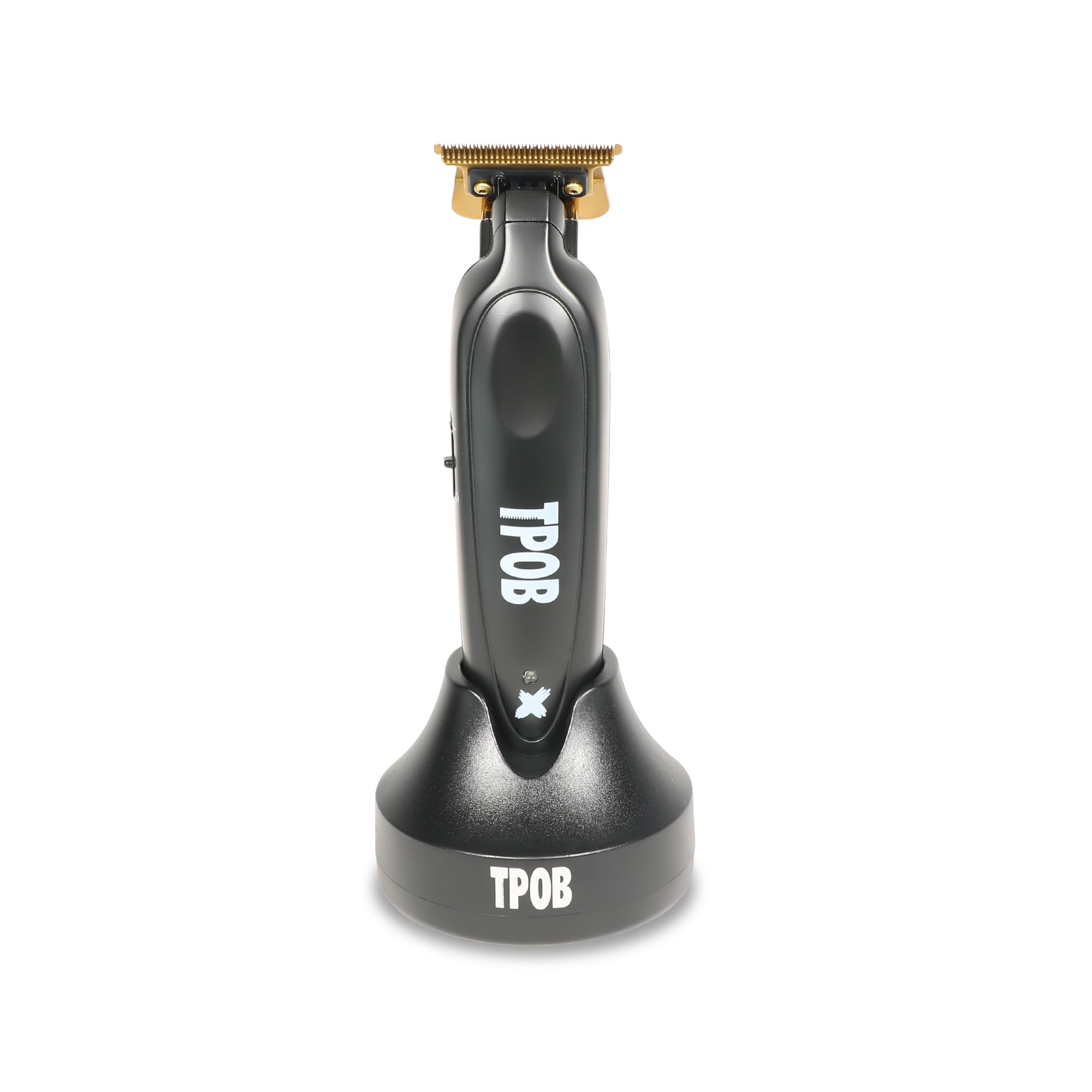 TPOB Black X Trimmer for Men - Cordless Hair Clipper with Charging Stand & Travel Case - Perfect for Home, Travel, and Professional Grooming