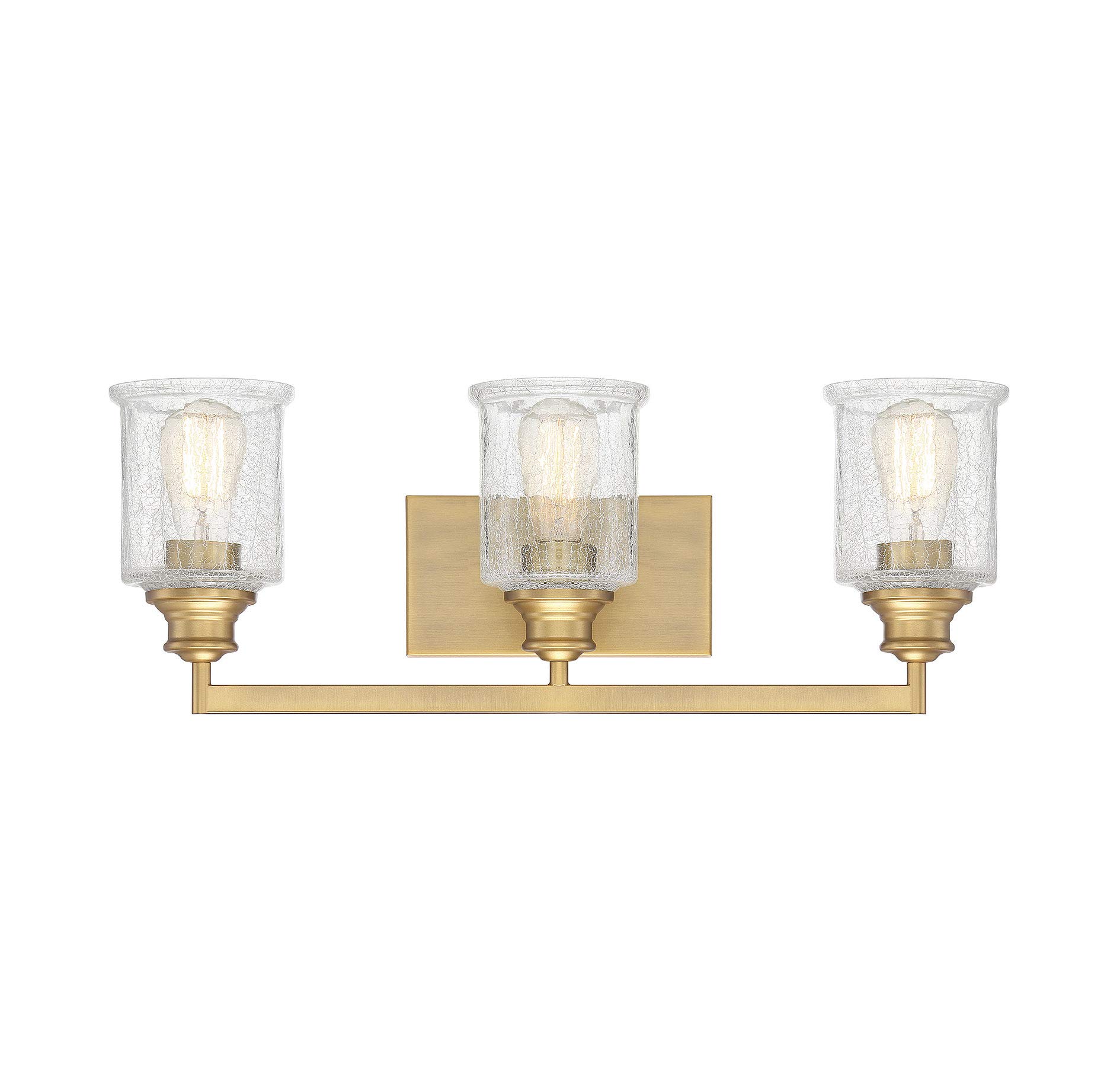 Savoy House 8-2410-2-SN Darlington 2-Light Bathroom Vanity Light Fixture, 120W Total, Satin Nickel Finish - Perfect for Modern Bathroom & Powder Room Lighting