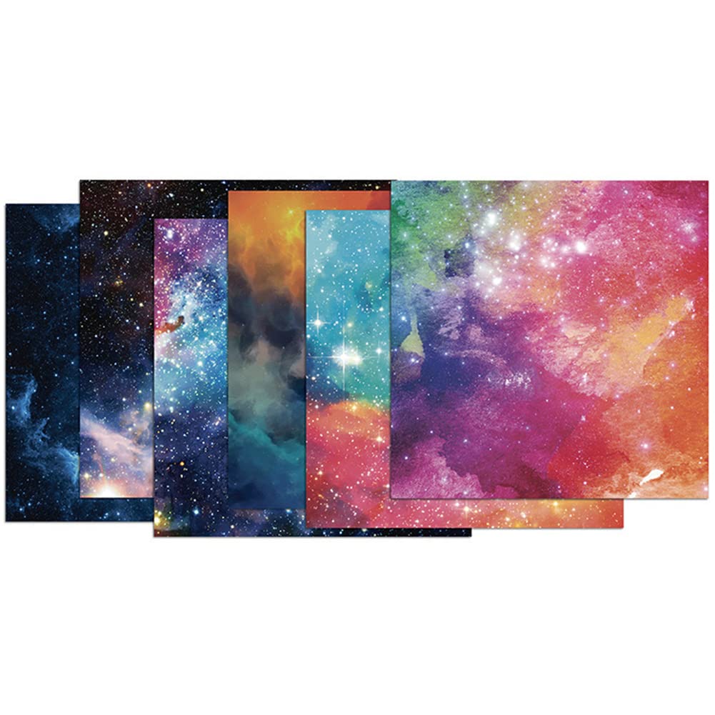 12x12 Scrapbook Paper - Double Sided Starry Sky Origami Paper for DIY Scrapbooking, Card Making, Photo Albums & Gift Wrapping | 12 Beautiful Designs, 24 Sheets | Perfect for Memory Books, Journaling & Home Decor