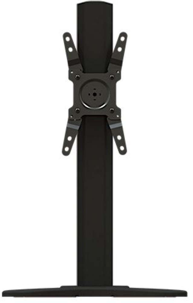 Adjustable Single Desktop Tilt Floor Stand Mount for 13-34 Inch Monitors - Perfect for Home Office, Gaming Setup & Conference Room Displays