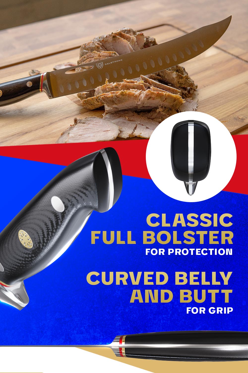 Premium Dalstrong Butcher & Breaking Knife 10