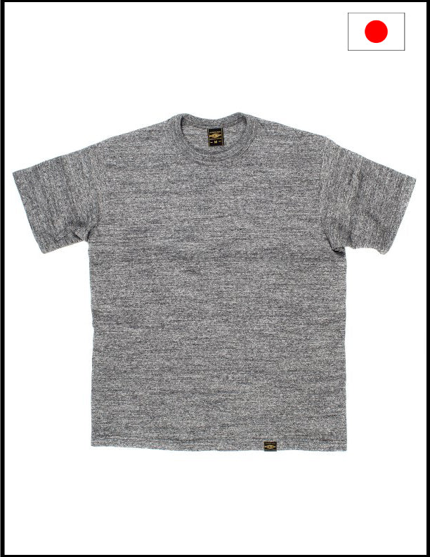 Iron Heart IHT 1610S GRY 6.5oz Loopwheel Crew Neck T-Shirt - Premium Heavyweight Cotton Tee for Men | Casual Wear & Street Style Outfits
