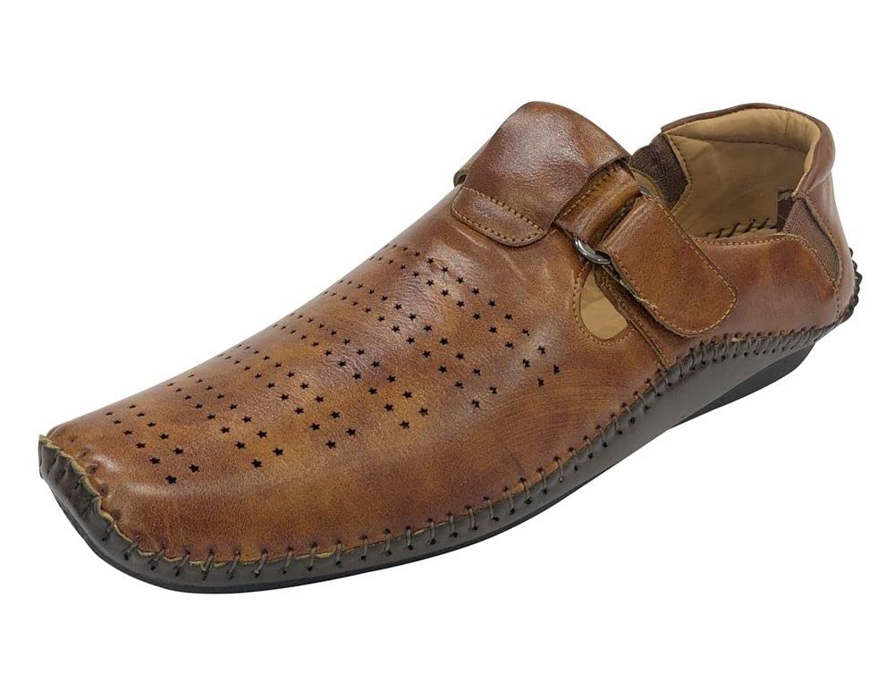 **Men's Punjabi Jutti - Breathable Indian Ethnic Flat Shoes | Comfortable Mojari Loafers for Sherwani & Traditional Outfits | Perfect for Weddings, Festivals & Cultural Events**