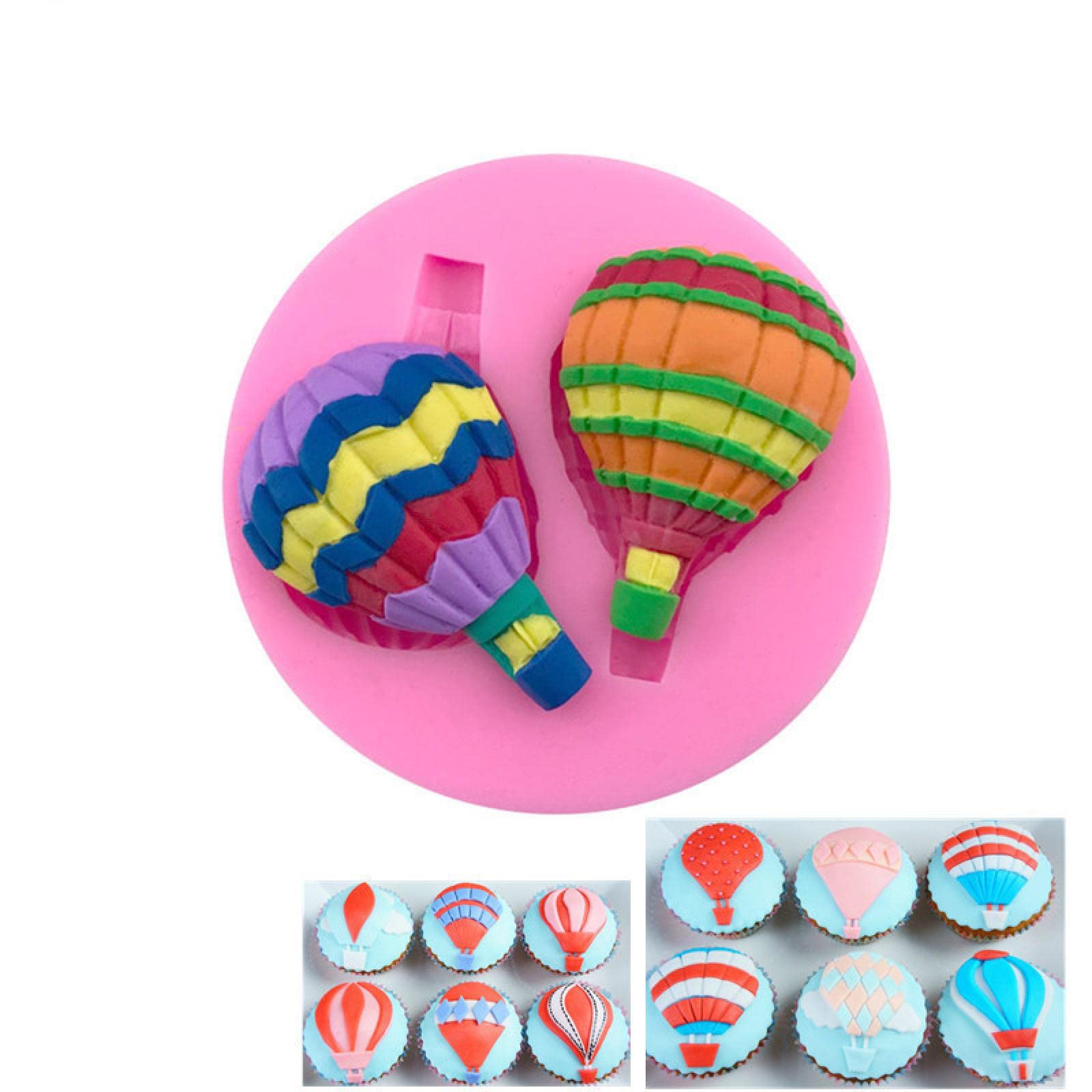 Hot Air Balloon Chocolate Molds - Fondant Cake Decorating Tools for Wedding Cakes, Biscuits & Baking - Premium Silicone Baking Molds for DIY Desserts, Party Treats & Home Kitchen Use