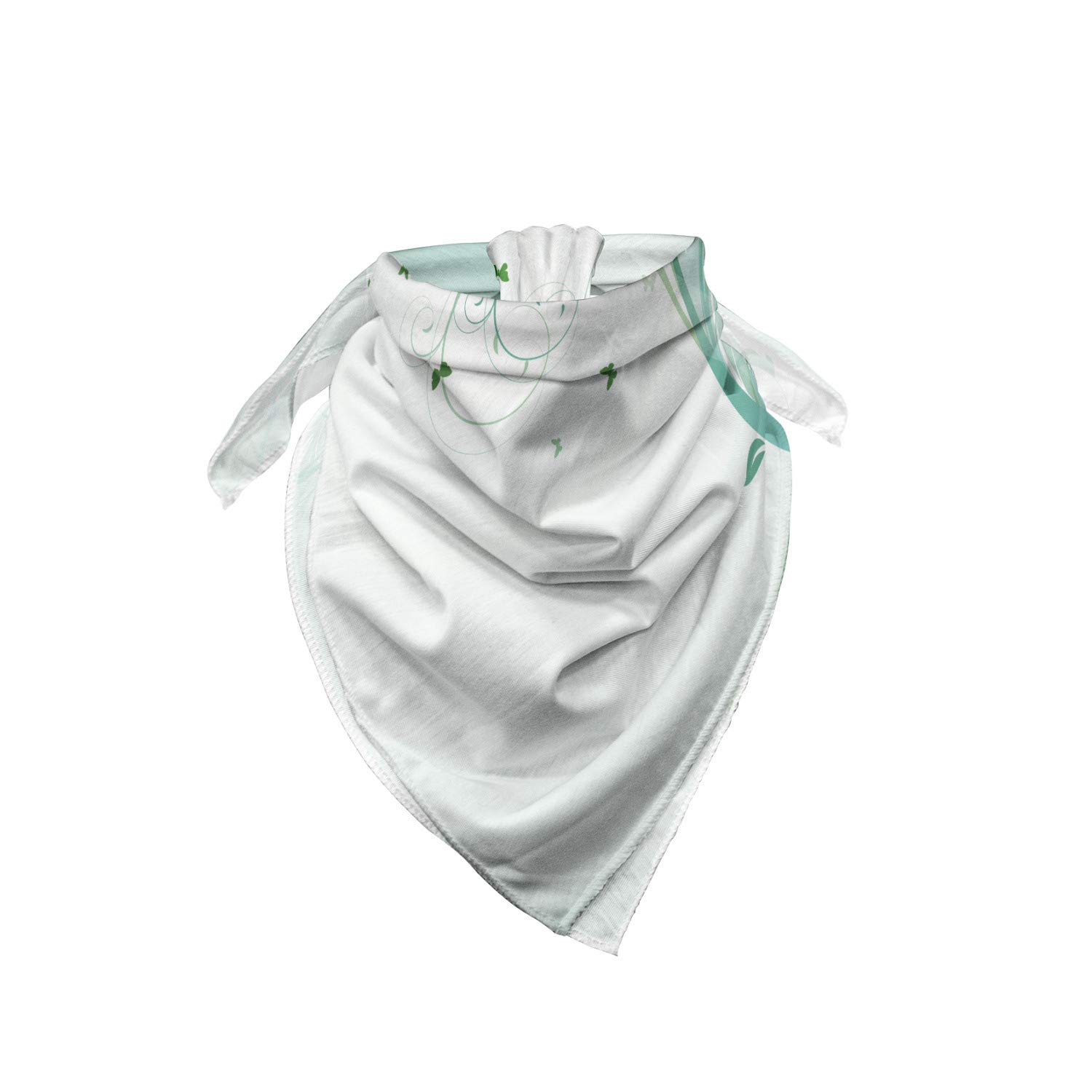 Ambesonne Victorian Bandana - Stylish Unisex Head & Neck Scarf with Curvy Lines & Wave Floral Pattern | Perfect for Outdoor Activities, Music Festivals & Fashion Accessories