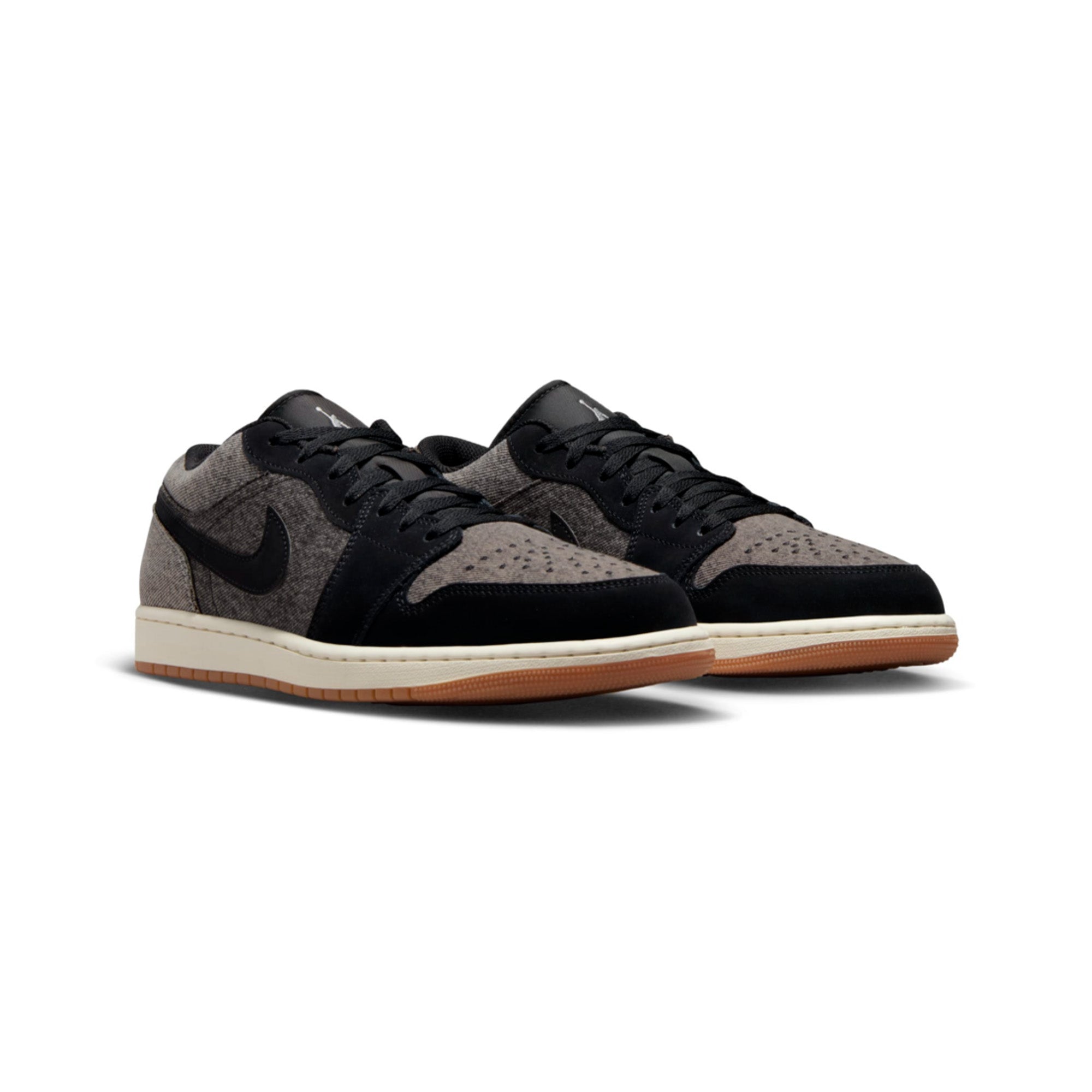 Air Jordan 1 Low SE 'Black Denim' Men's Basketball Shoes - Stylish Retro Sneakers for Casual Wear & Street Fashion