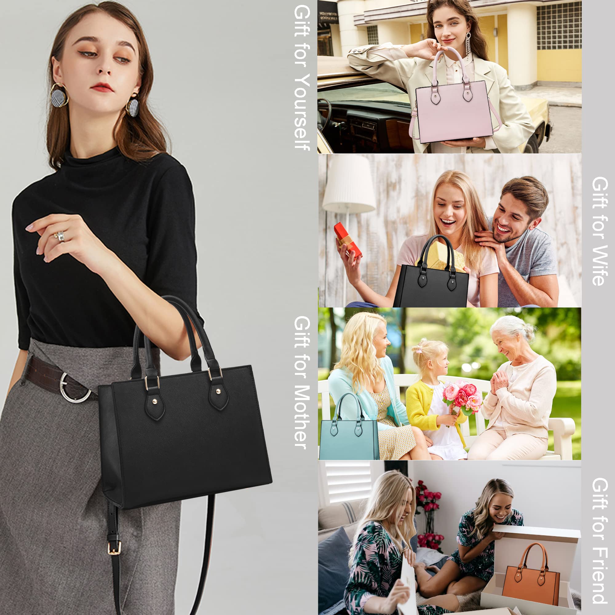 Chicarousal Women's PU Leather Crossbody Purse & Shoulder Bag - Stylish Tote Satchel with Top Handle for Daily Use, Work, Travel & Shopping