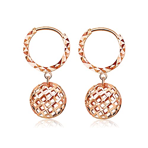Rose ball fits small earlobes